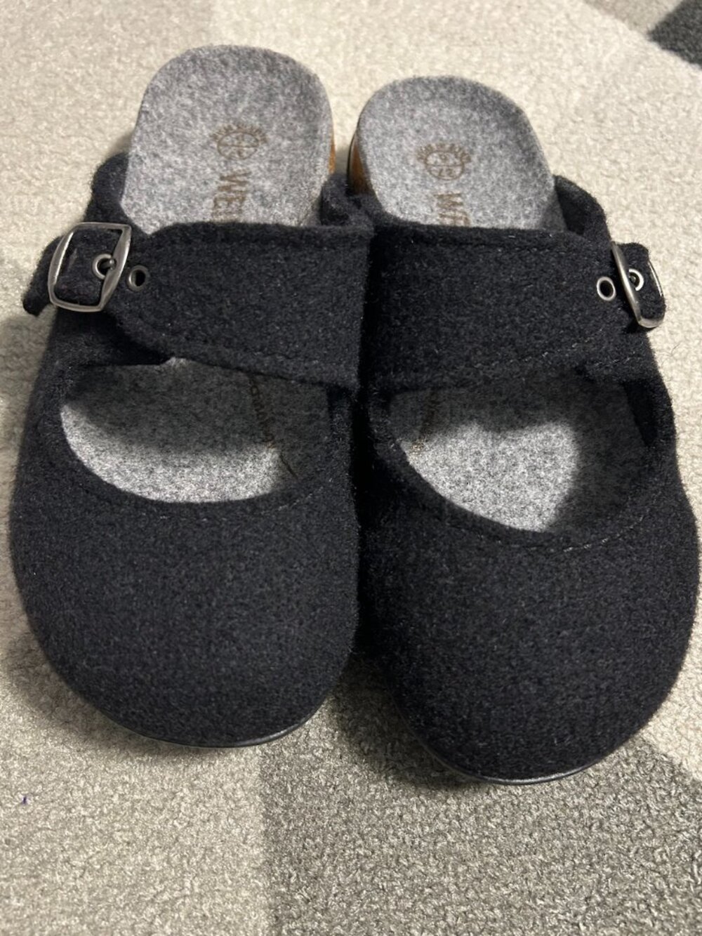 Dr. Andrew Weil Orthaheel WOOL Mary Jane Clogs Mules Slippers Women's EU 37/US 6
